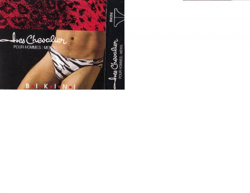 men's bikini underwear in animal print